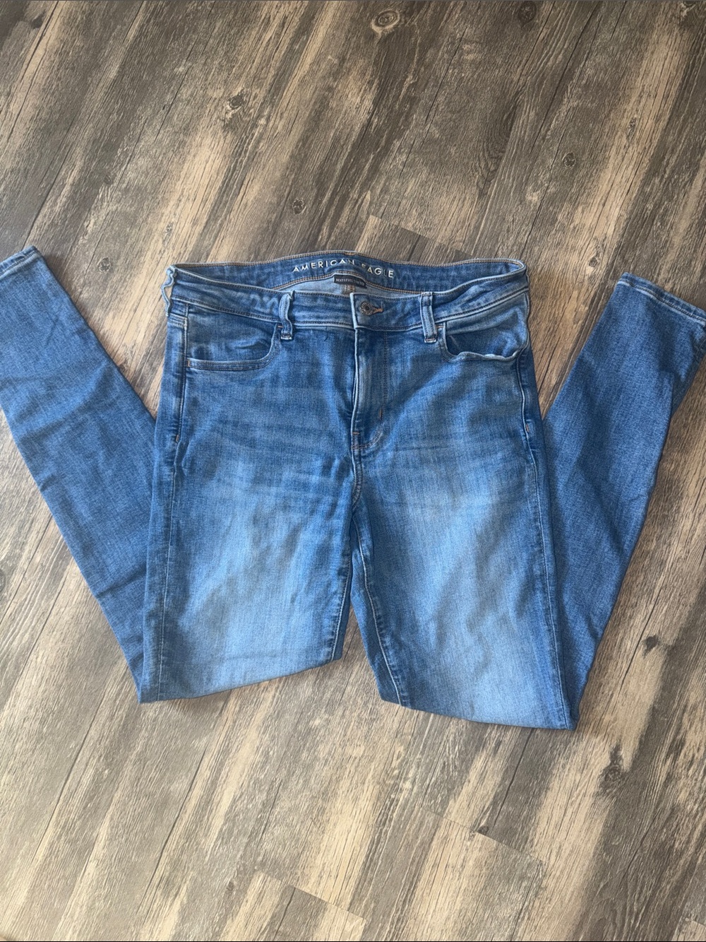 American Eagle Outfitters Women's Skinny Jeans - Blue Wash